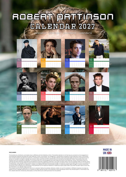 Robert Pattinson Celebrity Calendar 2027 – M-PRA Range