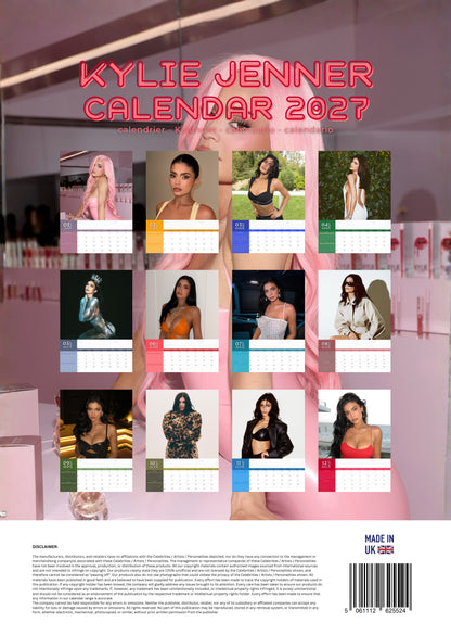 Kylie Jenner Celebrity Calendar 2027 – M-PRA Range