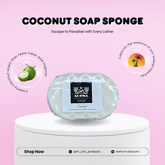 Coconut Soap Sponge – Tropical Bliss for Your Skin