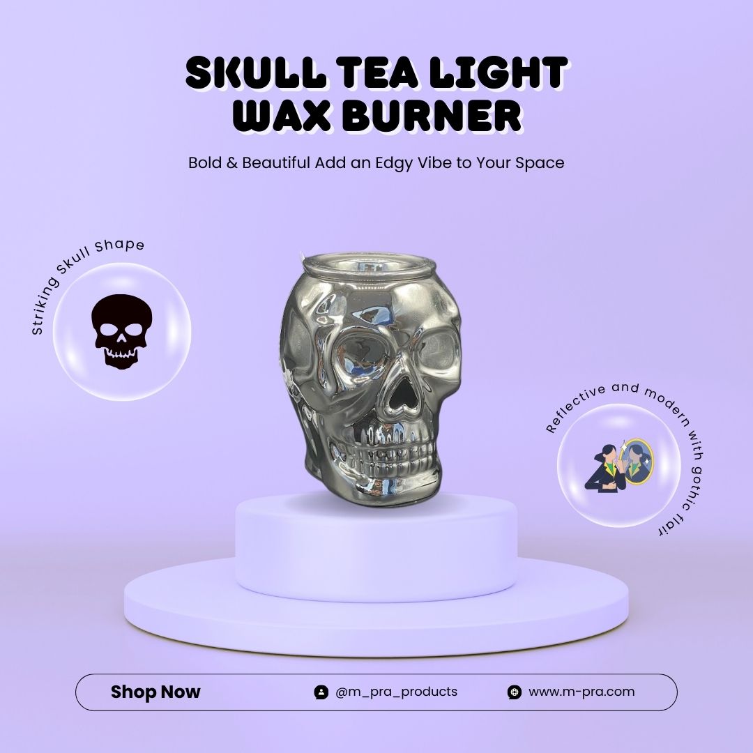 Skull Tea Light Wax Burner