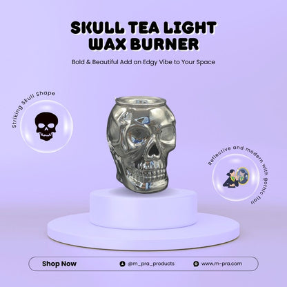 Skull Tea Light Wax Burner