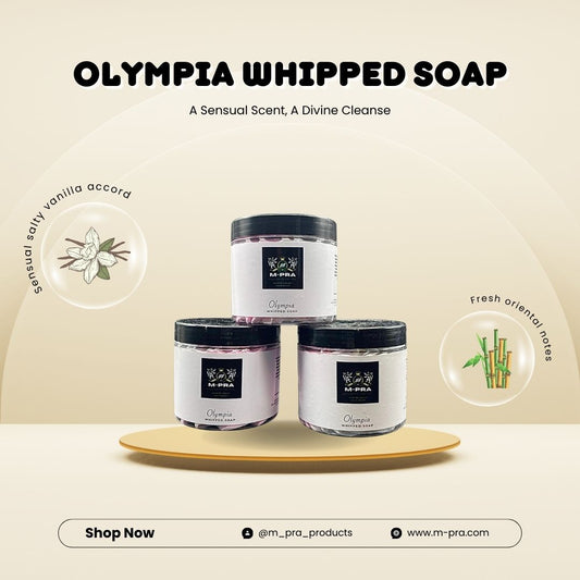 Olympia Whipped Soap – A Divine Blend of Softness and Strength