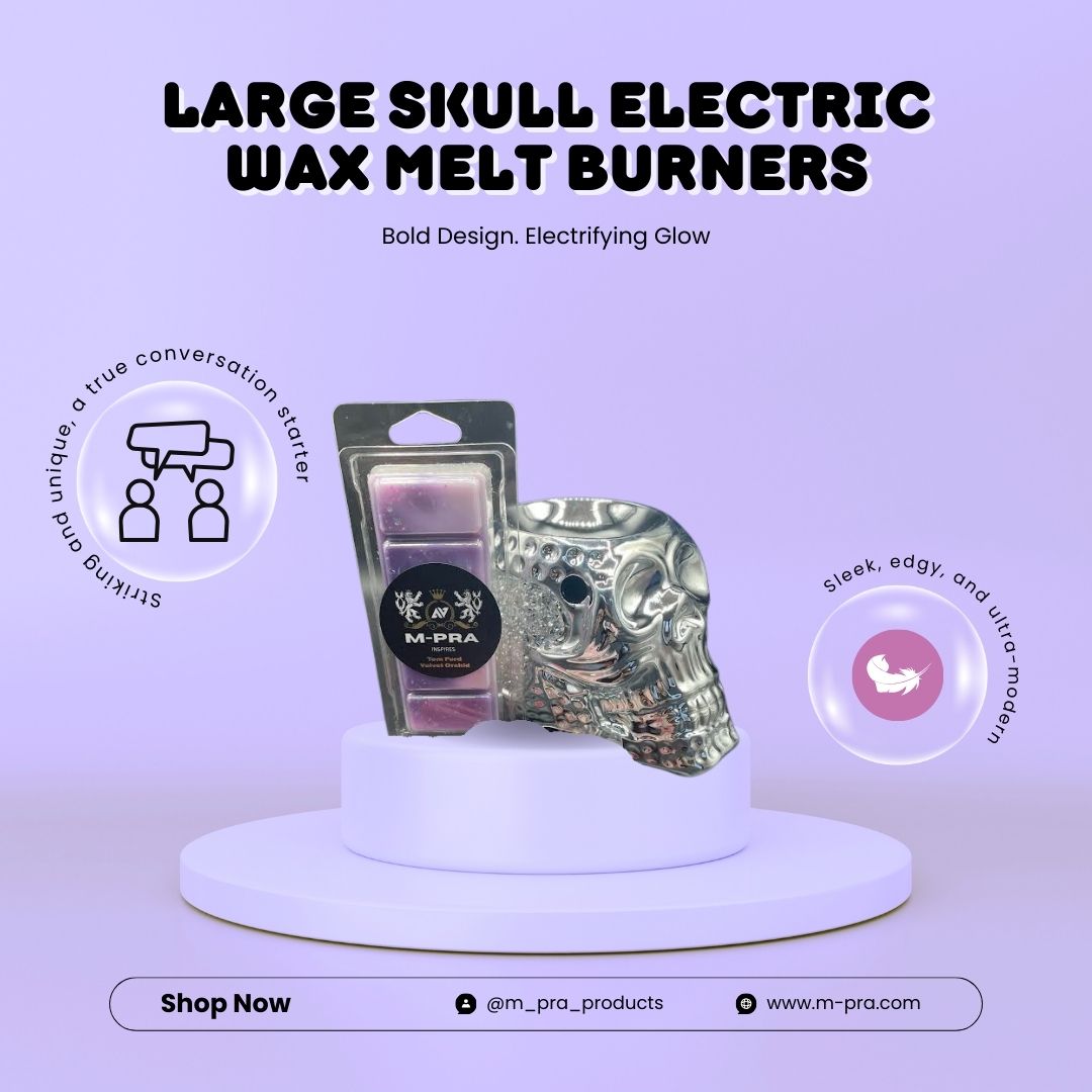Large Skull Electric Wax Melt Burners