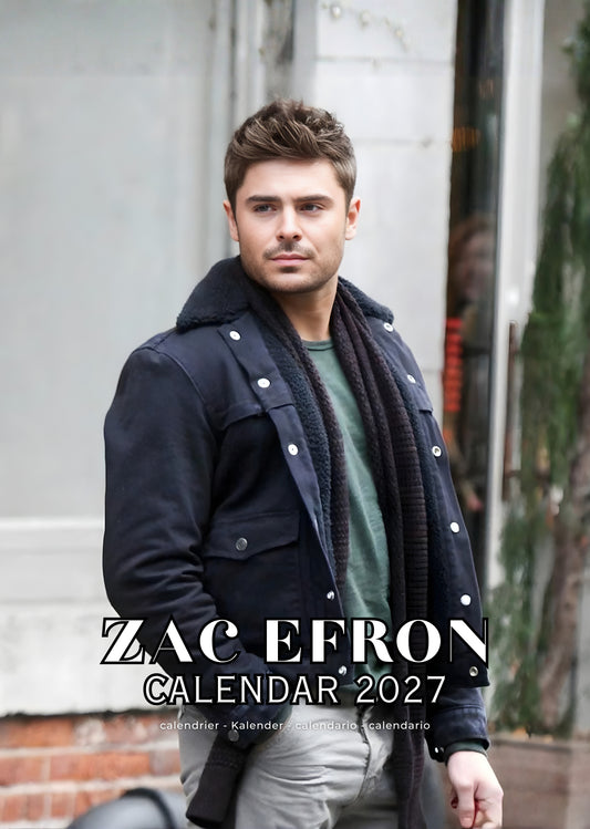 Zac Efron Celebrity Calendar 2027 – M-PRA Range
