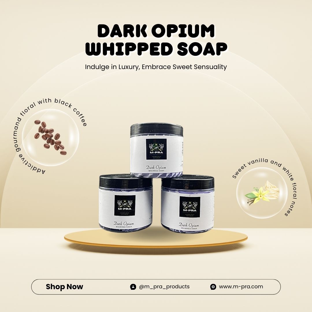 Dark Opium Whipped Soap – Bold, Seductive, and Luxuriously Softening