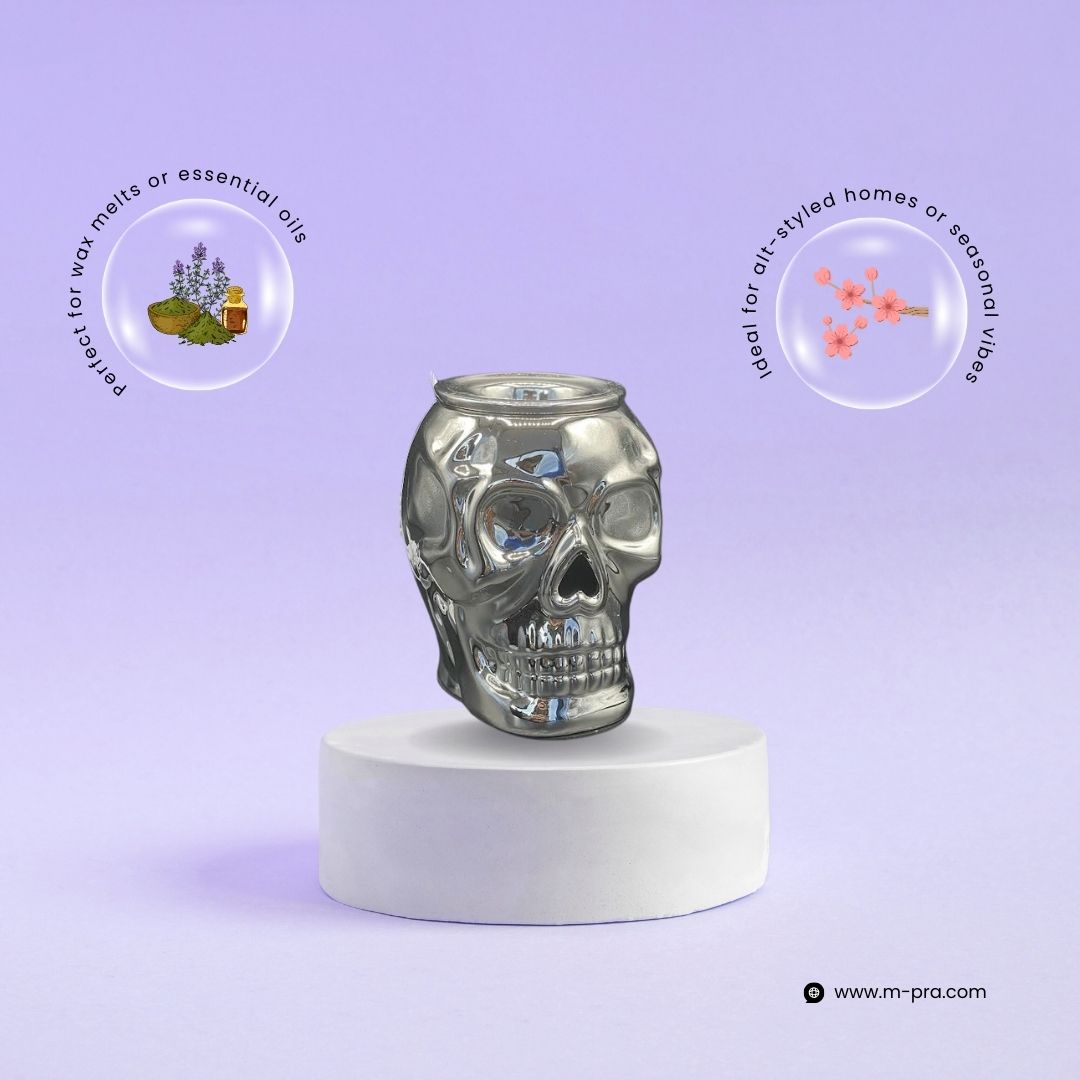 Skull Tea Light Wax Burner