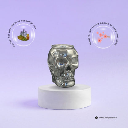 Skull Tea Light Wax Burner