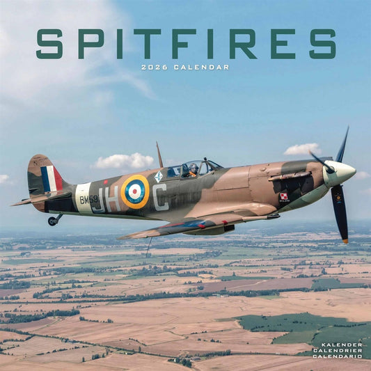 Spitfires Square Calendar 2026 – Legendary British WWII Fighter Plane
