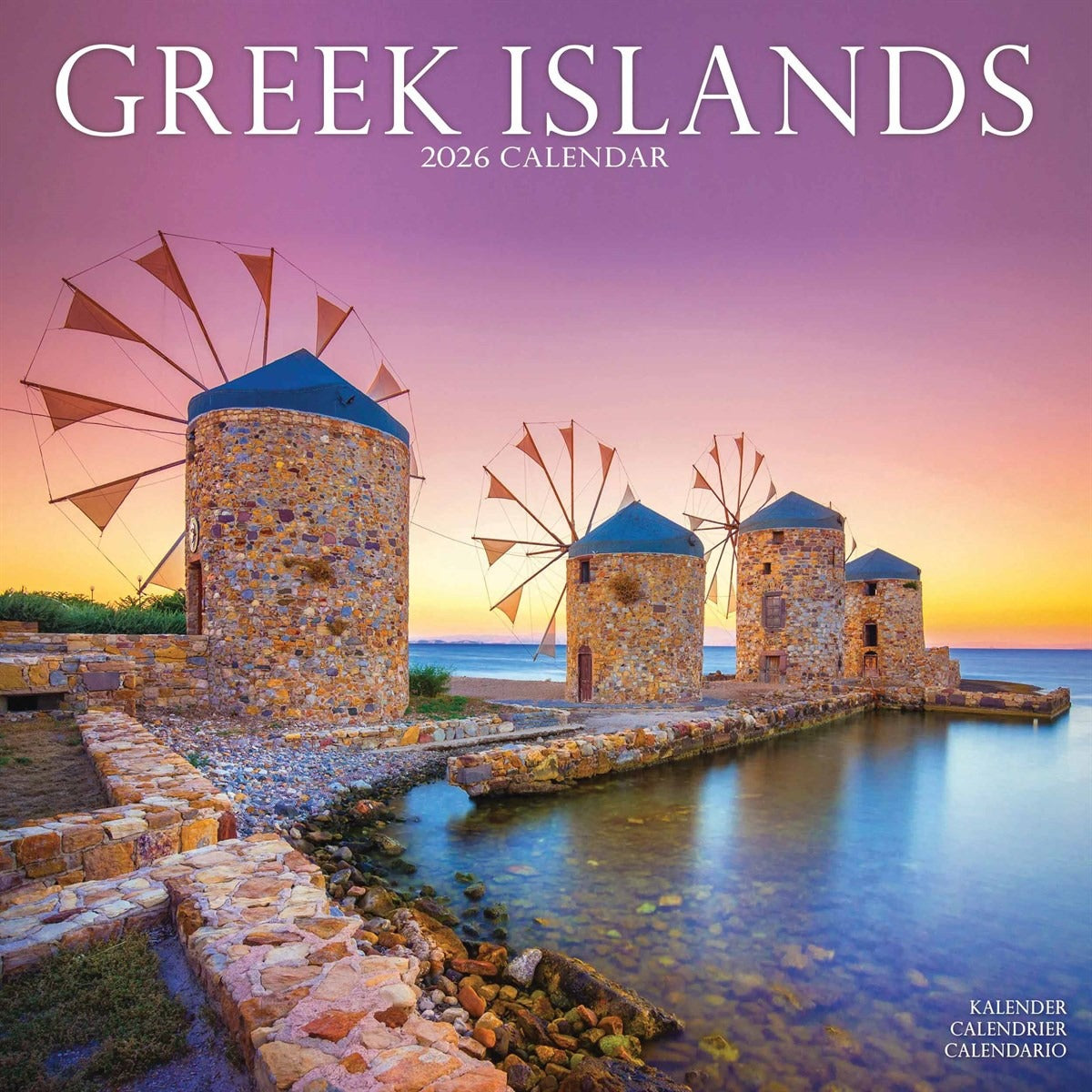 Greek Islands Square Calendar 2026 – Sun-Kissed Shores & Ancient Wonders