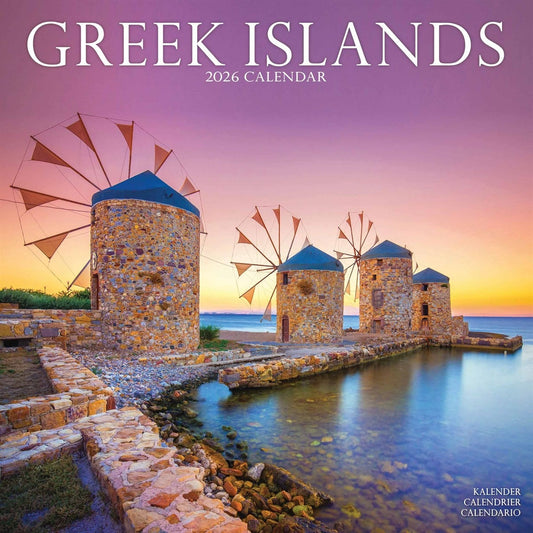 Greek Islands Square Calendar 2026 – Sun-Kissed Shores & Ancient Wonders
