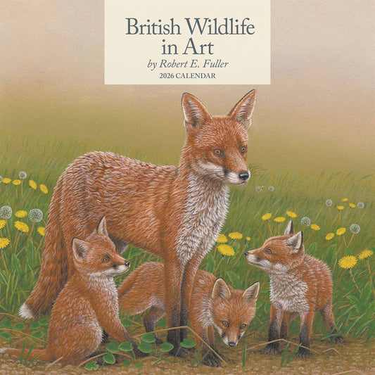 British Wildlife In Art Square Calendar 2026 – Nature Captured in Every Brushstroke