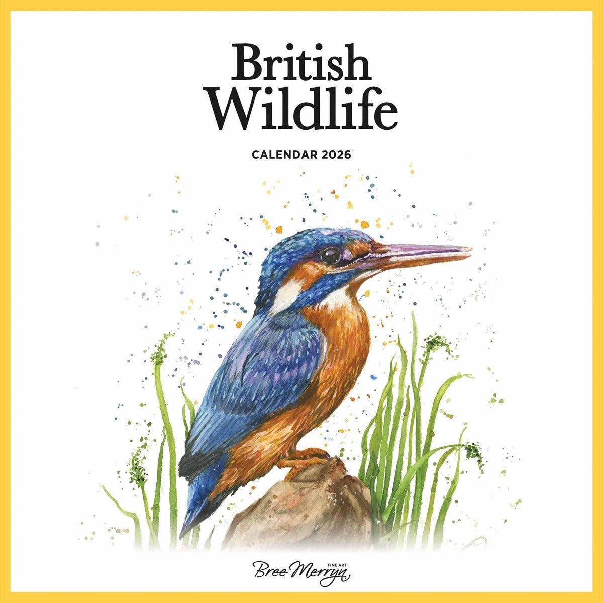 British Wildlife Wall Square Calendar 2026 by Bree Merryn