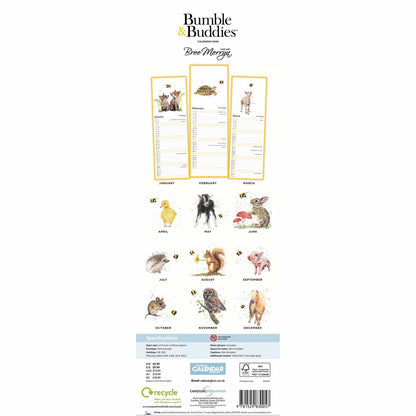 Bree Merryn, Bumble &amp; Buddies Slim Calendar 2026 – Adorable Animal Companions to Brighten Your Year