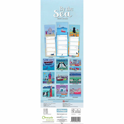 Ailsa Black, By The Sea Slim Calendar 2026 – Serene Coastal Art to Inspire Your Year