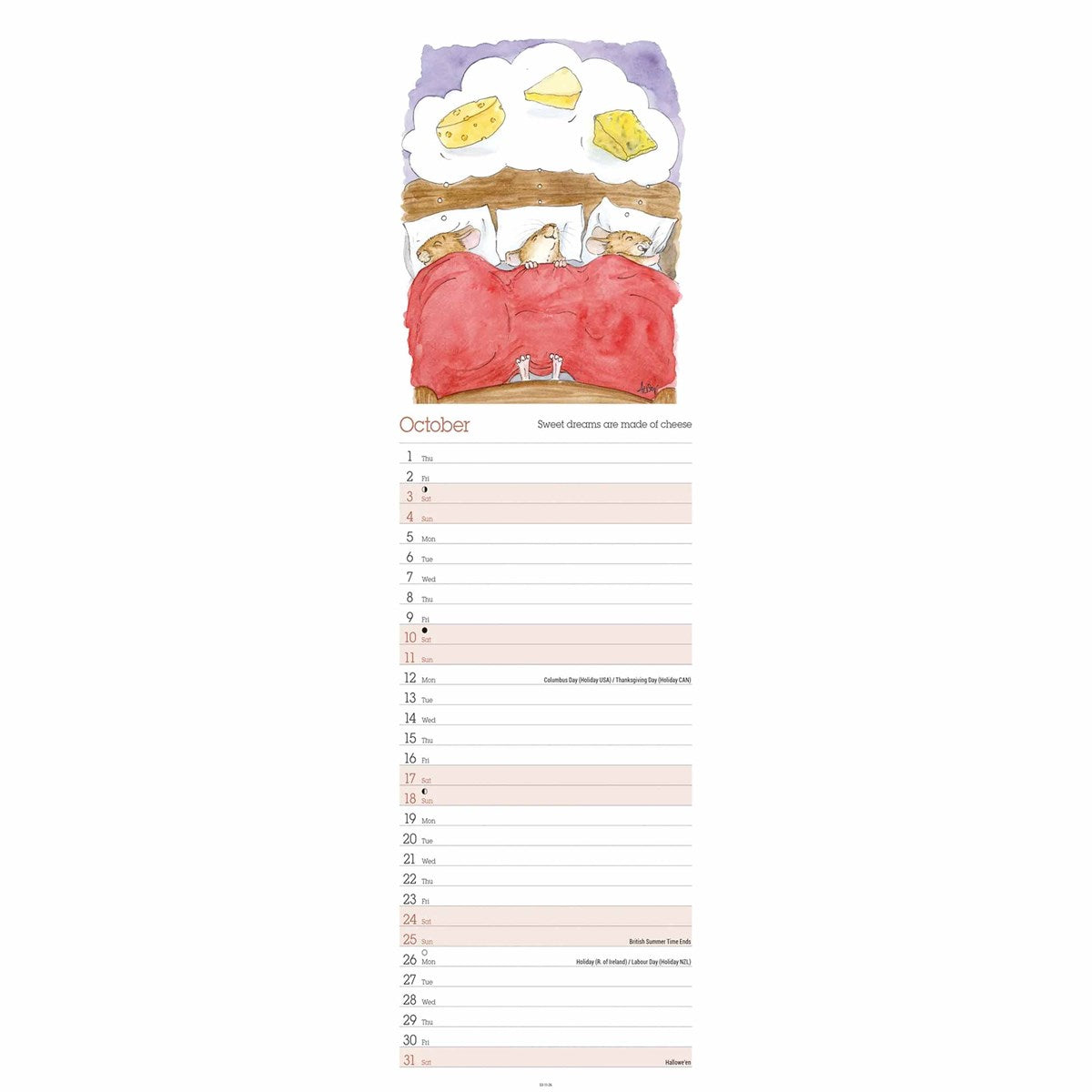 Alison's Animals Slim Calendar 2026 – Whimsical Animal Humor to Brighten Your Year