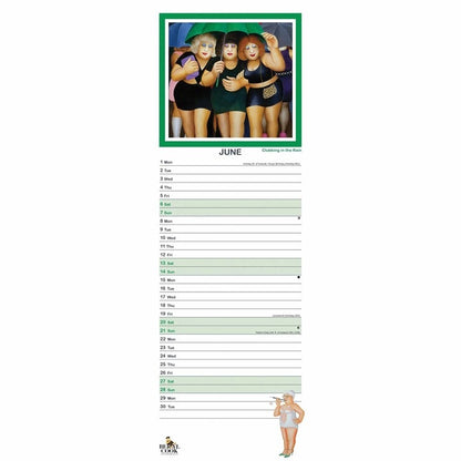 Beryl Cook Slim Calendar 2026 – Classic Humorous Artwork for Every Month