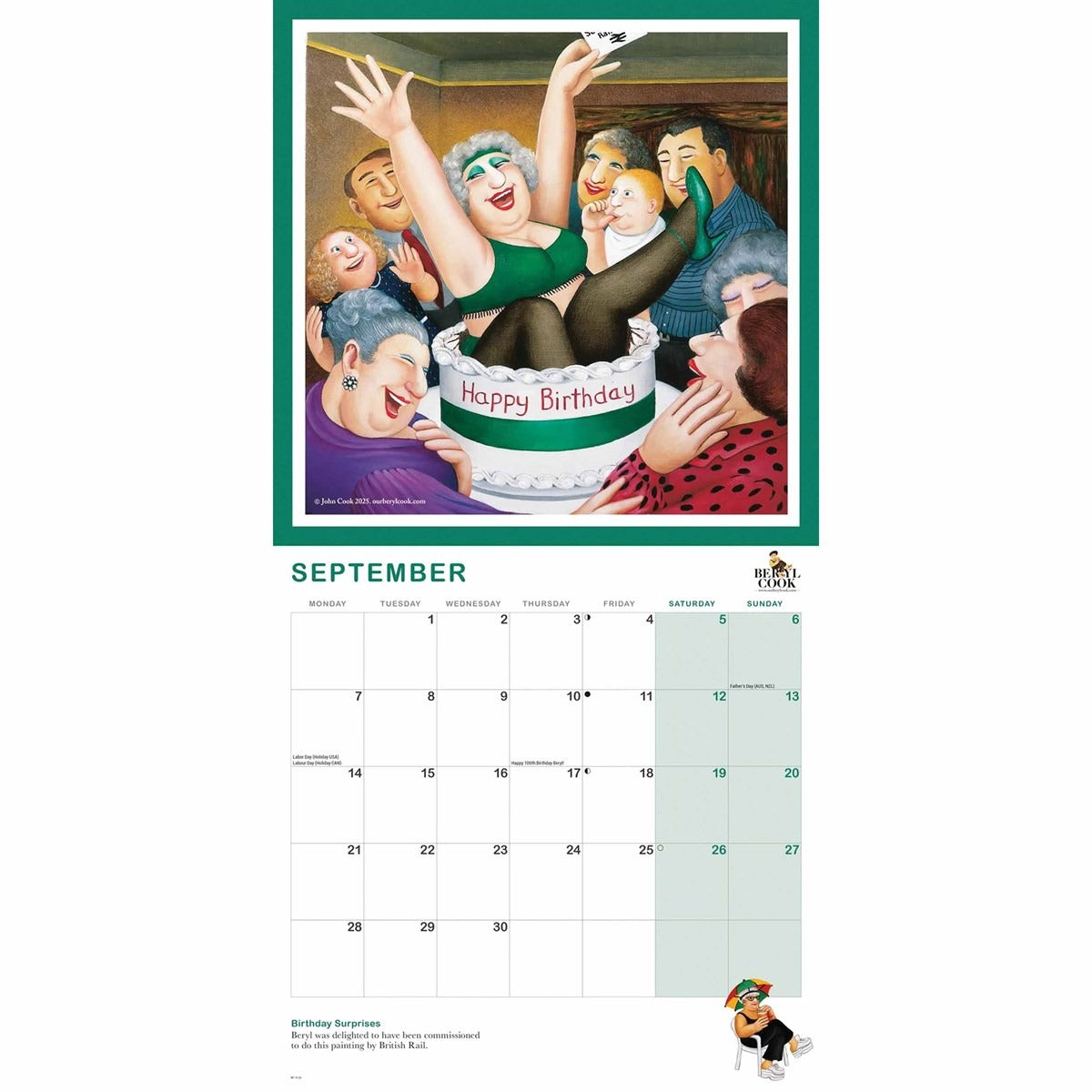 Beryl Cook Square Calendar 2026 – A Year of British Humour and Charm