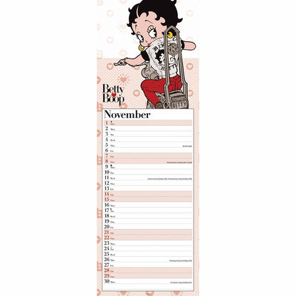 Betty Boop Slim Calendar 2026 – Iconic Pin-Up Style All Year Long