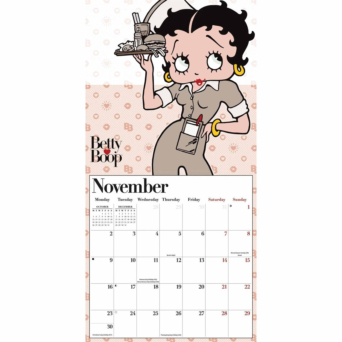 Betty Boop Square Calendar 2026 – A Year of Classic Glamour