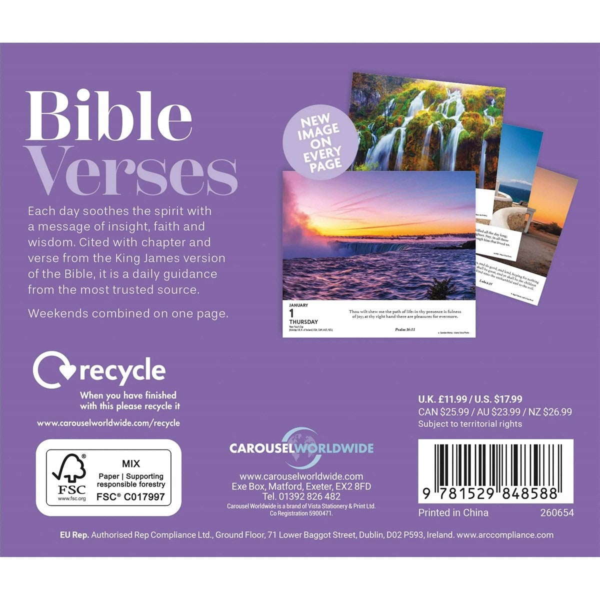Bible Verses Desk Calendar 2026 – Daily Inspiration from Scripture