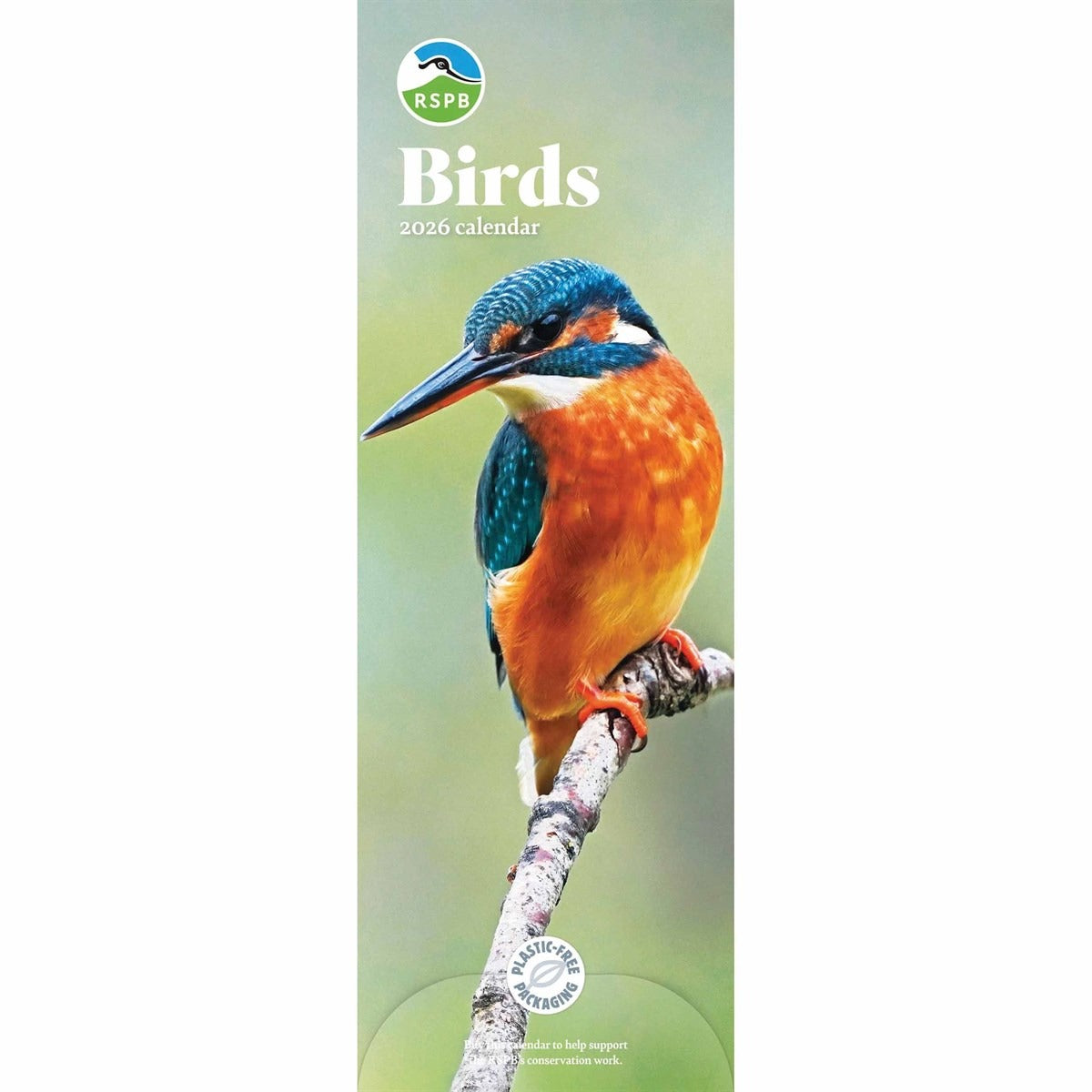 RSPB Birds Slim Calendar 2026 – Support UK Nature Conservation