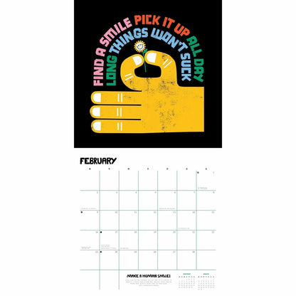 Bloom Anyhow Square Calendar 2026 – Brighten Every Day with Joy