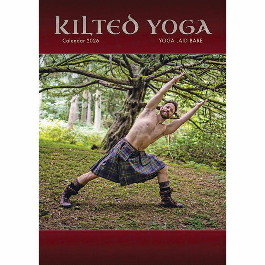 Kilted Yoga A3 Calendar 2026 – Strength, Serenity, and a Touch of Scottish Boldness