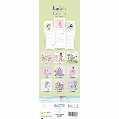 Ladies Who Lunch Slim Calendar 2026 – A Year of Wit, Glamour & Girly Gossips