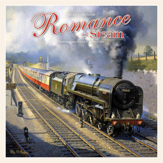 Romance Of Steam Square Calendar 2026 – A Tribute to Locomotive Elegance