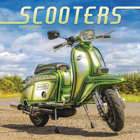 Scooters Square Calendar 2026 – Iconic Vespas & Lambrettas