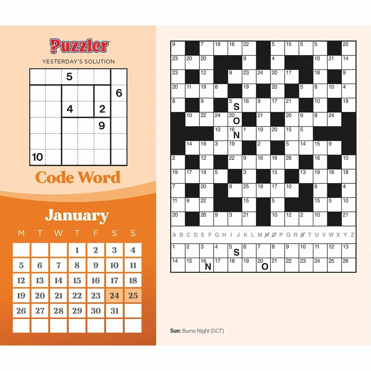 The Mind Games, Puzzler Desk Calendar 2026 – A New Puzzle Every Day