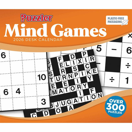 The Mind Games, Puzzler Desk Calendar 2026 – A New Puzzle Every Day