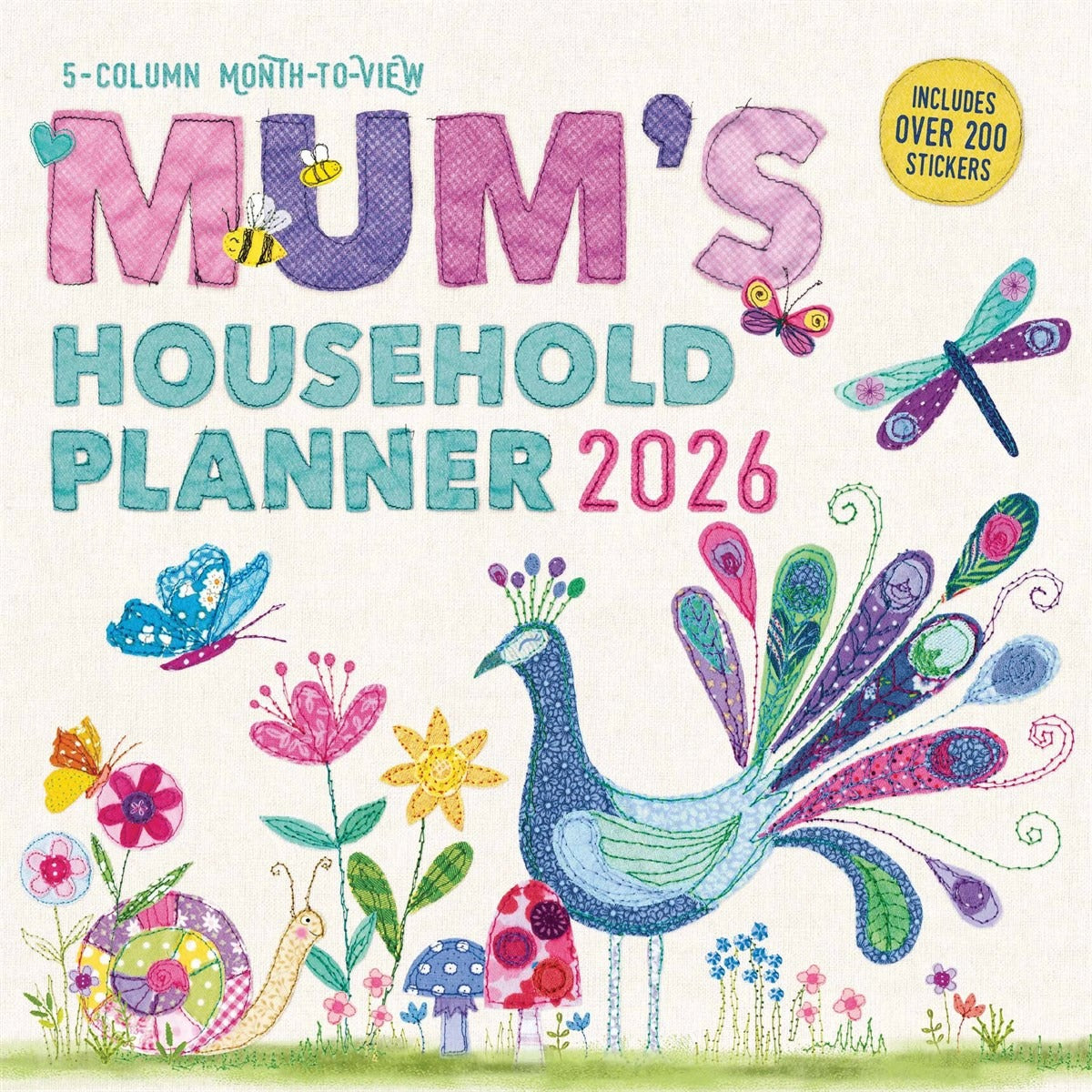 Mum's Fabric Household Family Square Planner 2026 – Keep Family Life Seamless