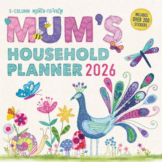 Mum's Fabric Household Family Square Planner 2026 – Keep Family Life Seamless