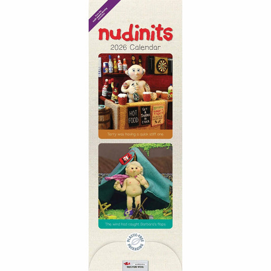 Nudinits Slim Calendar 2026 – Meet Woolly Bush’s Cheeky Knitted Inhabitants