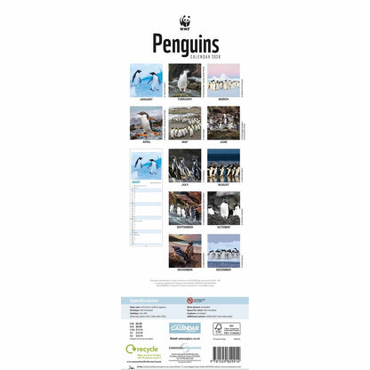 WWF Penguin Slim Calendar 2026 – Stunning Wildlife Photography