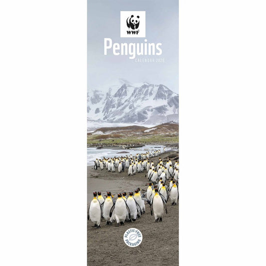 WWF Penguin Slim Calendar 2026 – Stunning Wildlife Photography