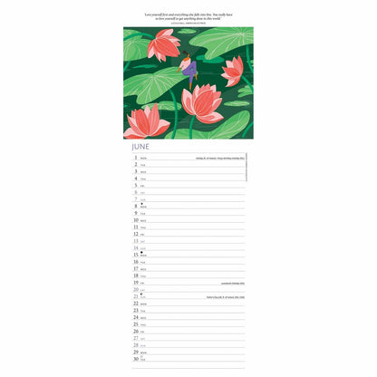 Breathe Slim Calendar 2026 – Calm Your Mind, Organise Your Life