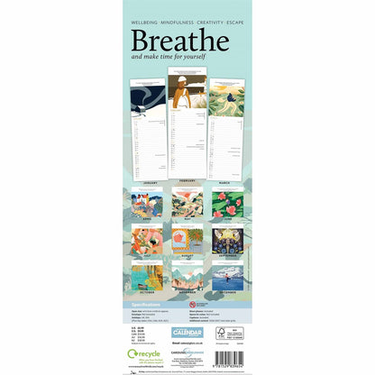 Breathe Slim Calendar 2026 – Calm Your Mind, Organise Your Life
