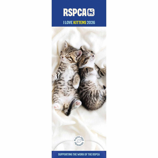 RSPCA I Love Kittens Slim Calendar 2026 – A Purrfect Choice for Cat Lovers