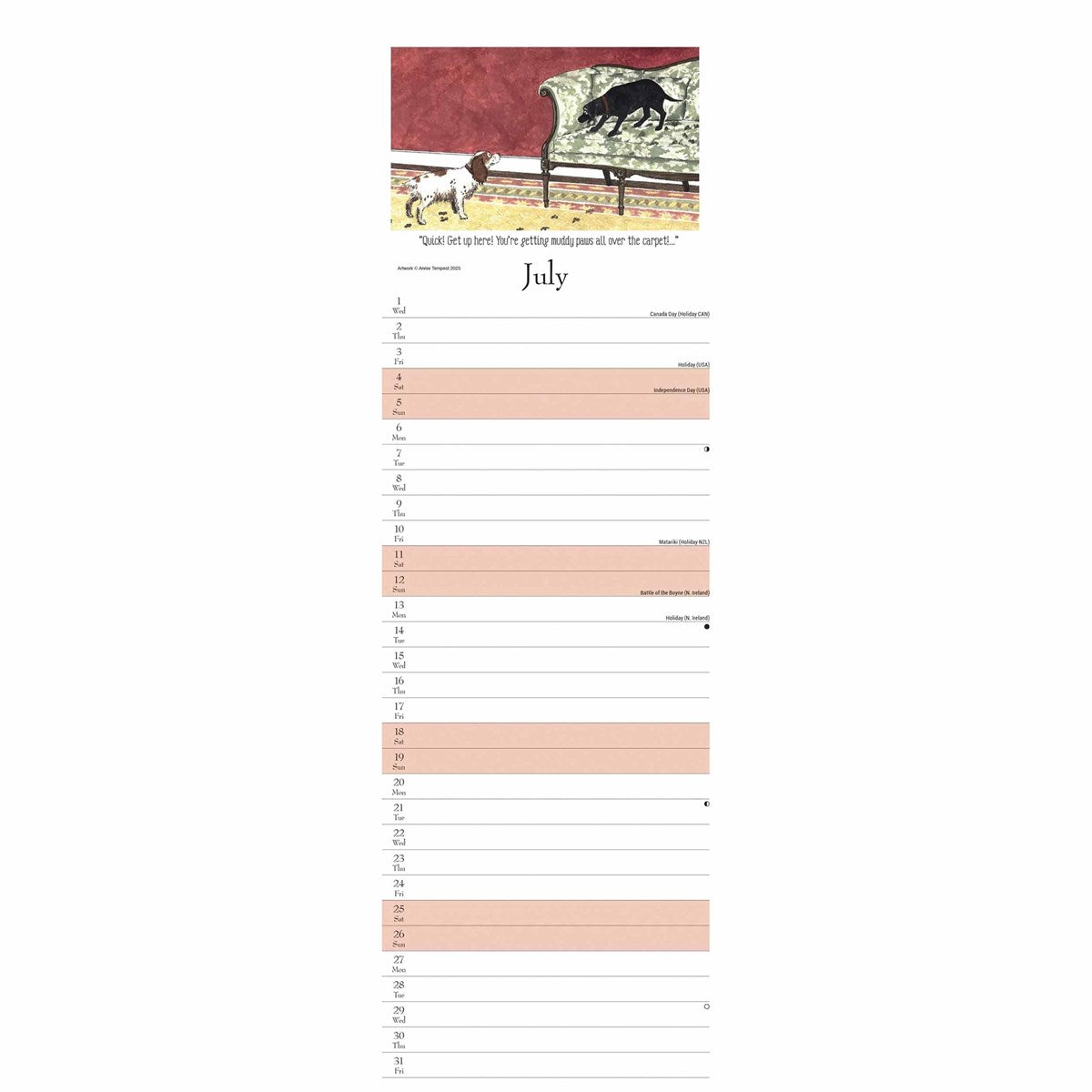 Tottering By Gently, The Dog’s Day Couples Slim Planner 2026 – Life Through a Dog’s Eyes