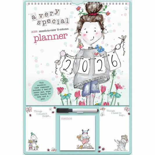 Tracey Russell A3 Family Planner 2026 – Organise Life Beautifully