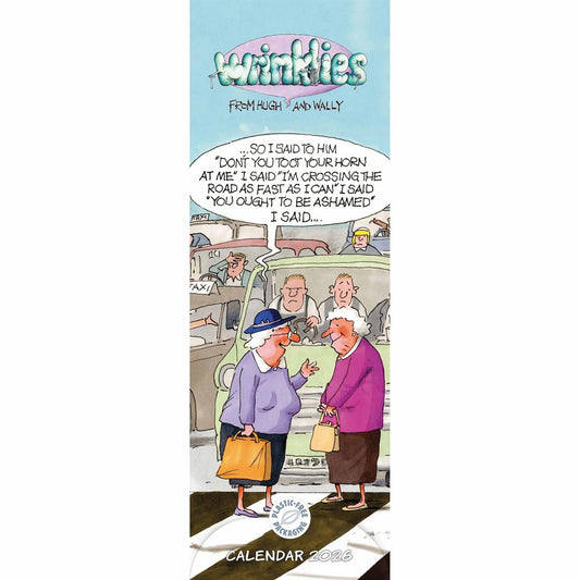 Wrinklies Slim Calendar 2026 – Celebrate Getting Older with Laughter