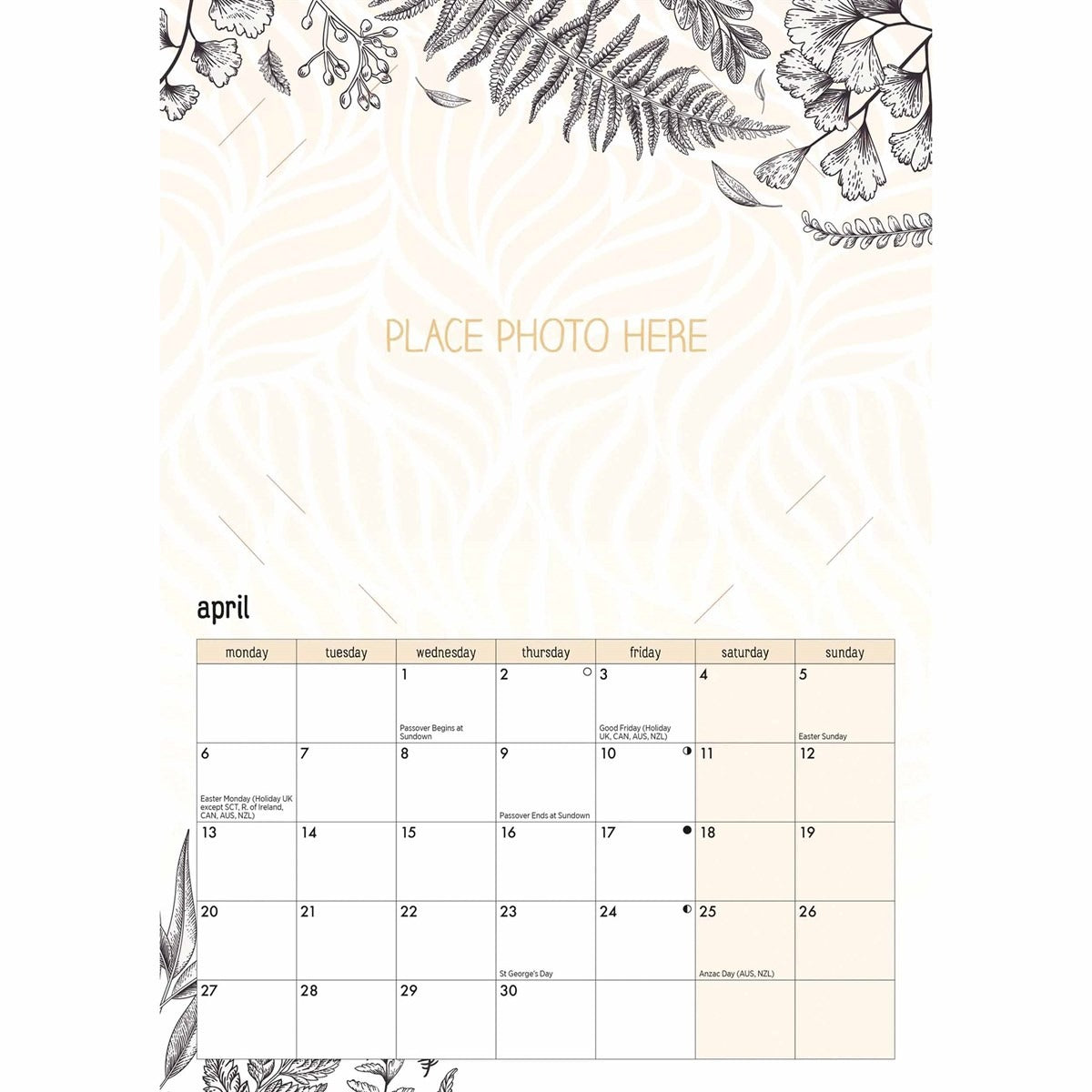 Your Family Photos A4 Calendar 2026 – Personalise Every Month with Your Memories