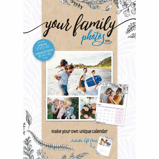 Your Family Photos A4 Calendar 2026 – Personalise Every Month with Your Memories