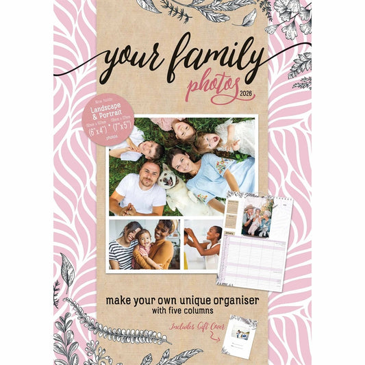 Your Family Photos A3 Family Planner 2026 – Personalise Your Year