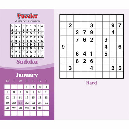 Sudoku Puzzler Desk Calendar 2026 – A Daily Challenge for Puzzle Lovers