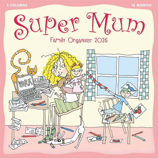 Super Mum Family Square Organiser 2026 – Keep Your Family Super Organised
