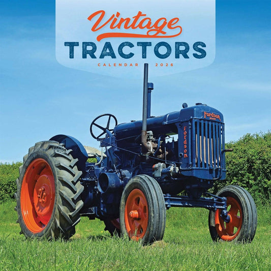 Vintage Tractors Square Calendar 2026 – Countryside Classics All Year Round