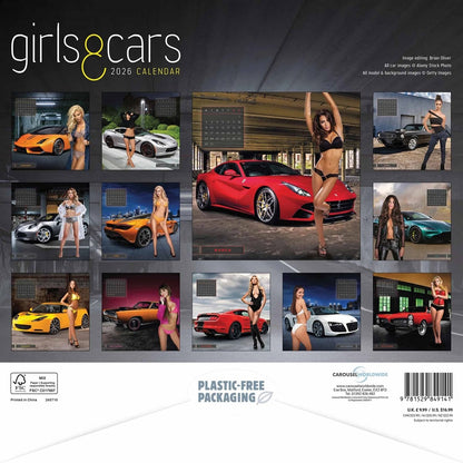 Girls & Cars Square Calendar 2026 – High-Octane Glamour for Every Month